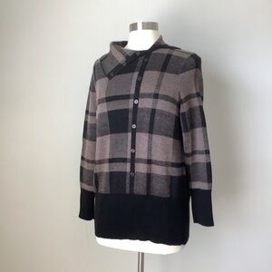 NWOT New Zealand 100% Merino Wool Plaid Pullover Sweater XL